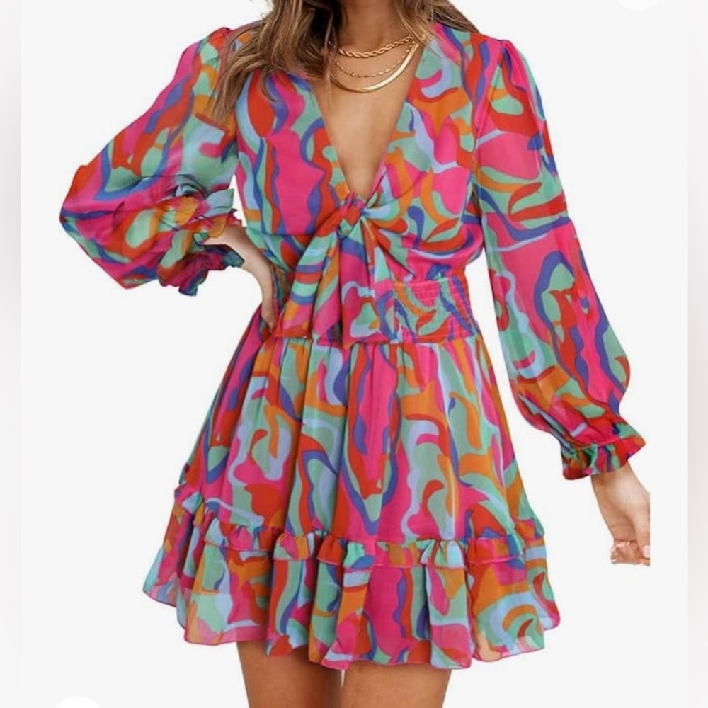 NWT! Bright & fun Dokotoo dress - Large